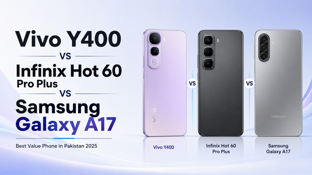 Vivo Y400 vs Infinix Hot 60 Pro Plus vs Samsung Galaxy A17: Best Value Phone in Pakistan 2025